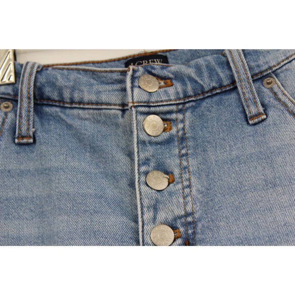 J‎ Crew Jeans Womens Size 32 10" High Rise Button Fly Stretch Denim - Picture 3 of 11